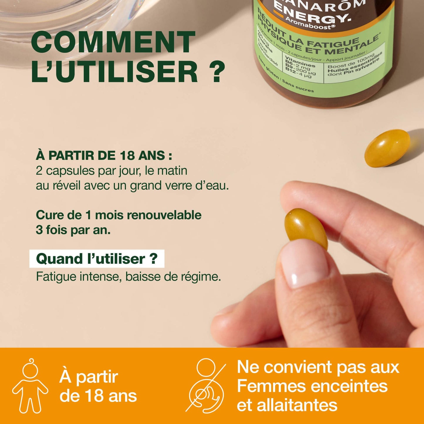 Pranarôm - Aromaboost Sleep - Sleep Supplement - Fast Sleep, Quality Sleep - Valerian - Vitamins B3 B6 D3 - Noble Chamomile Essential Oil - 60 Capsules