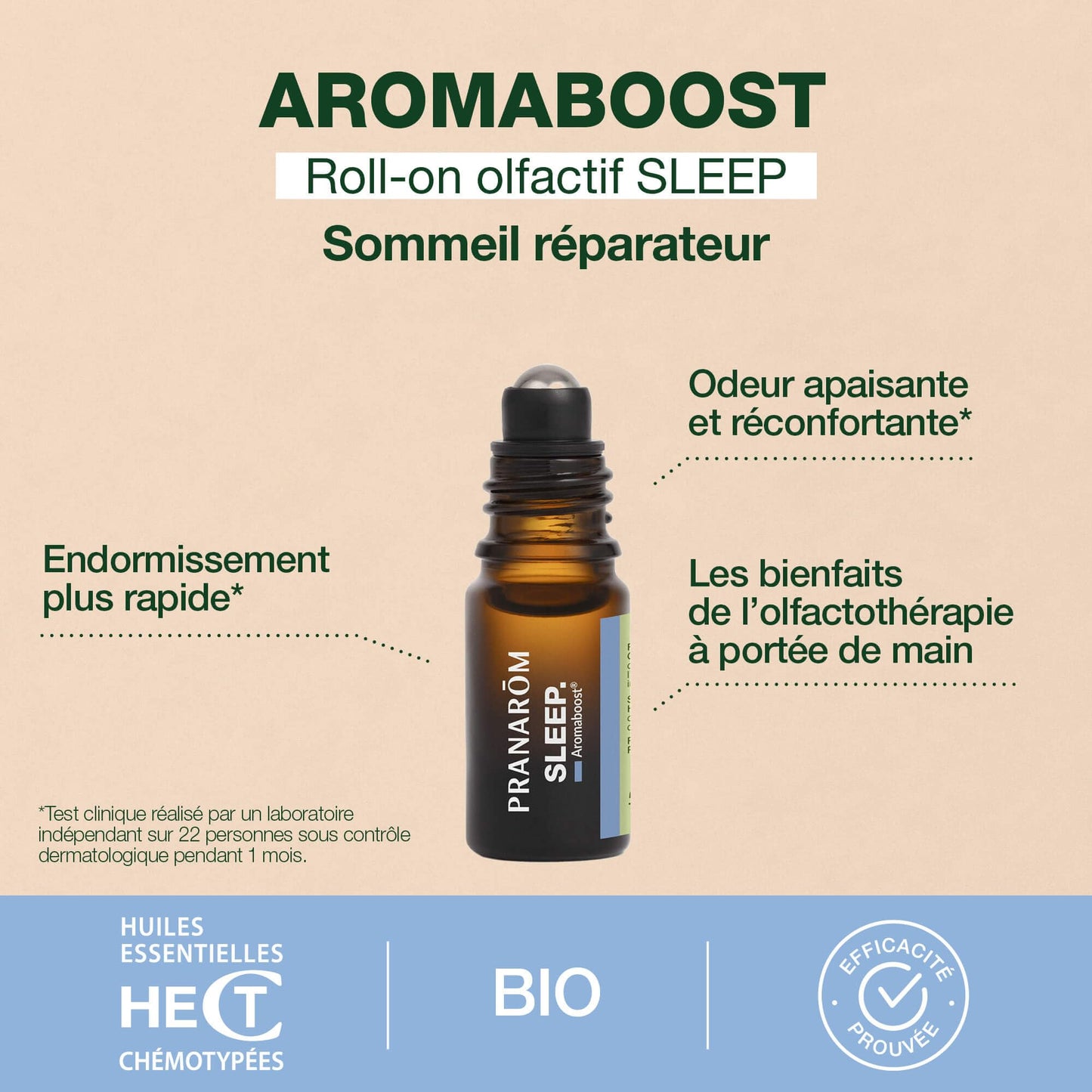 Pranarôm - Aromaboost Sleep - Sleep Supplement - Fast Sleep, Quality Sleep - Valerian - Vitamins B3 B6 D3 - Noble Chamomile Essential Oil - 60 Capsules