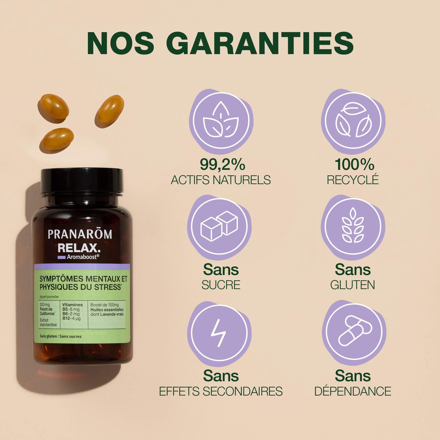 Pranarôm - Aromaboost Sleep - Sleep Supplement - Fast Sleep, Quality Sleep - Valerian - Vitamins B3 B6 D3 - Noble Chamomile Essential Oil - 60 Capsules