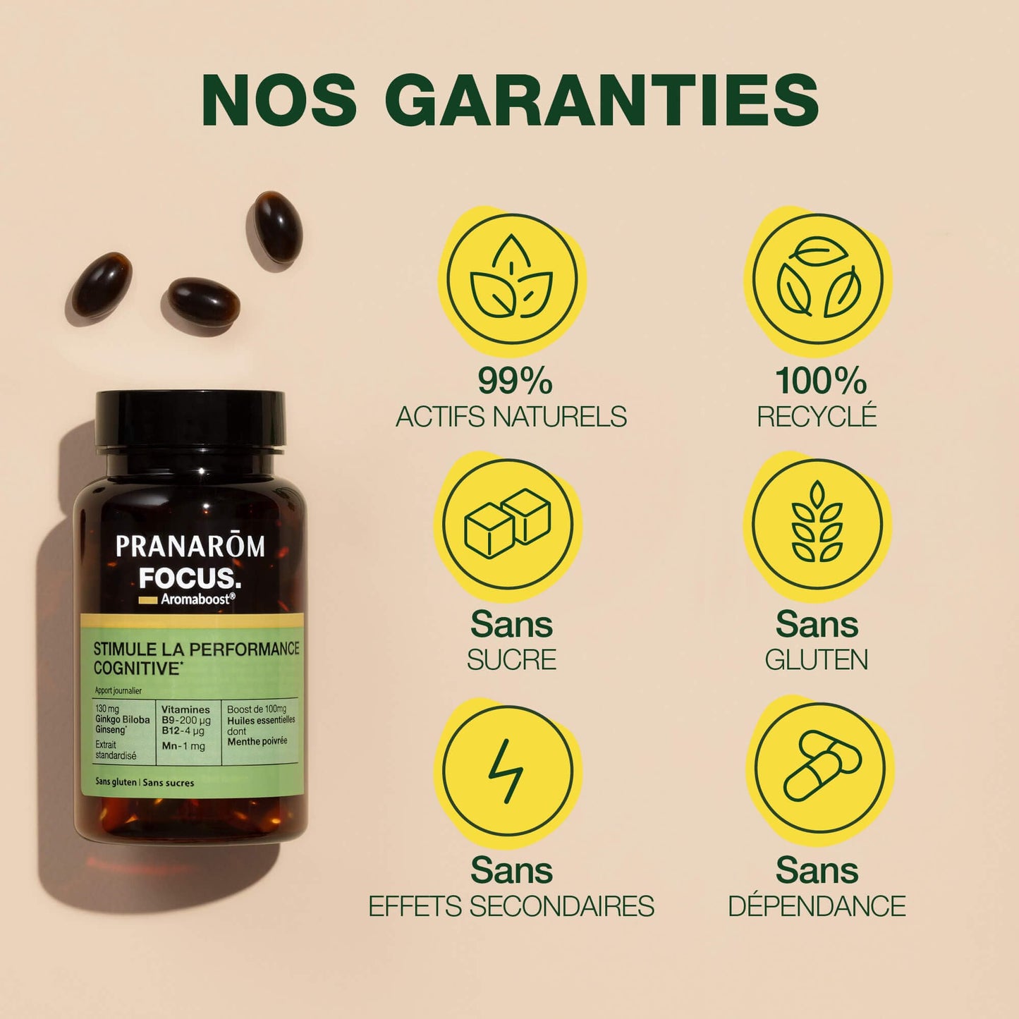 Pranarôm - Aromaboost Sleep - Sleep Supplement - Fast Sleep, Quality Sleep - Valerian - Vitamins B3 B6 D3 - Noble Chamomile Essential Oil - 60 Capsules