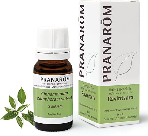 PRANARÔM - Ravintsara - Huile Essentielle Chémotypée - Confort Respiratoire & Défenses Naturelles - 100% Pure Et Naturelle - HECT - 10 ml